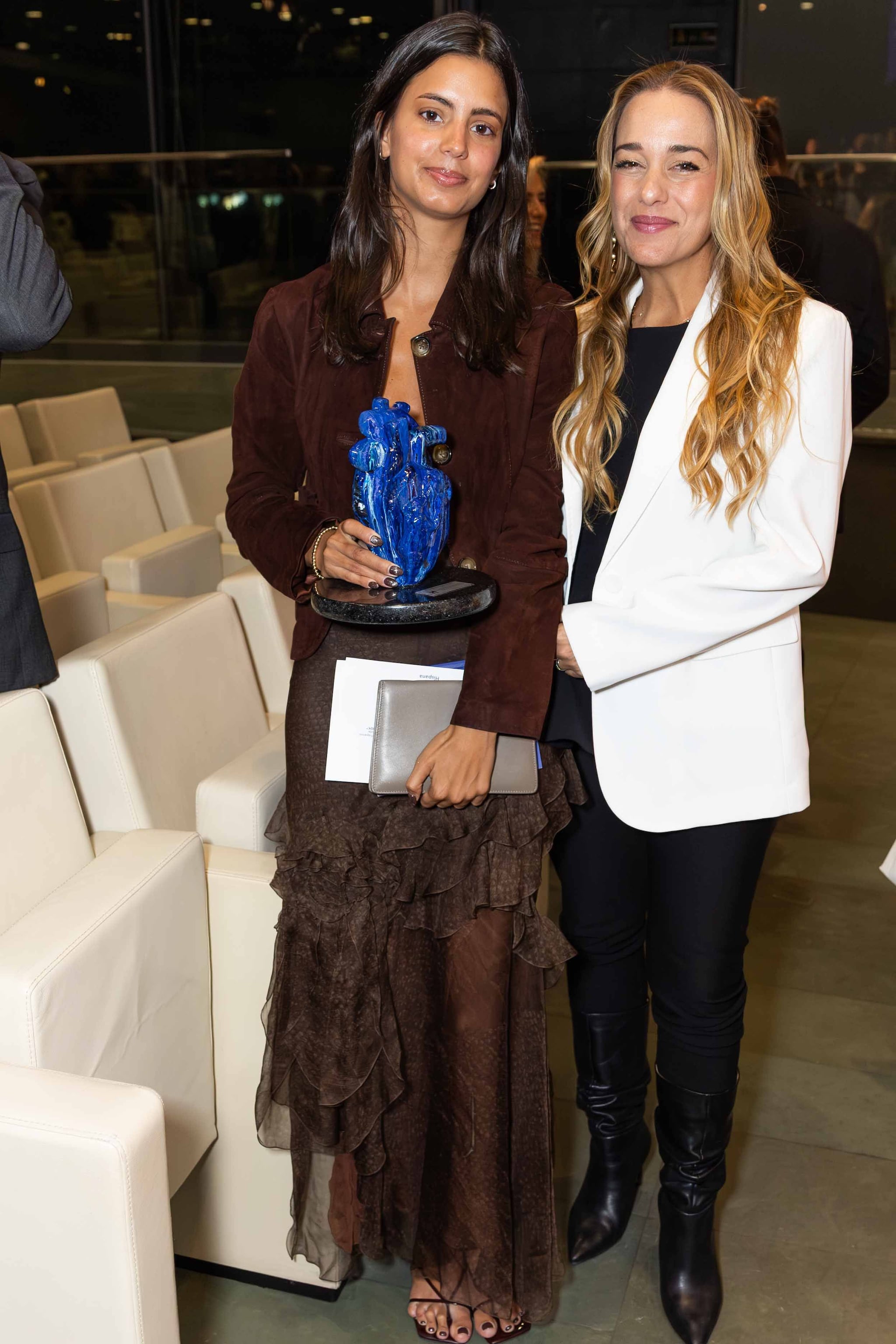 Ariadna Vargas Llosa con Lilian Tintori, mujer de Leopoldo López