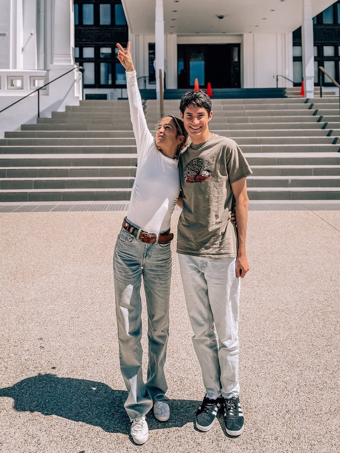 Verdeliss con su hijo Aimar, que ya tiene 20 años