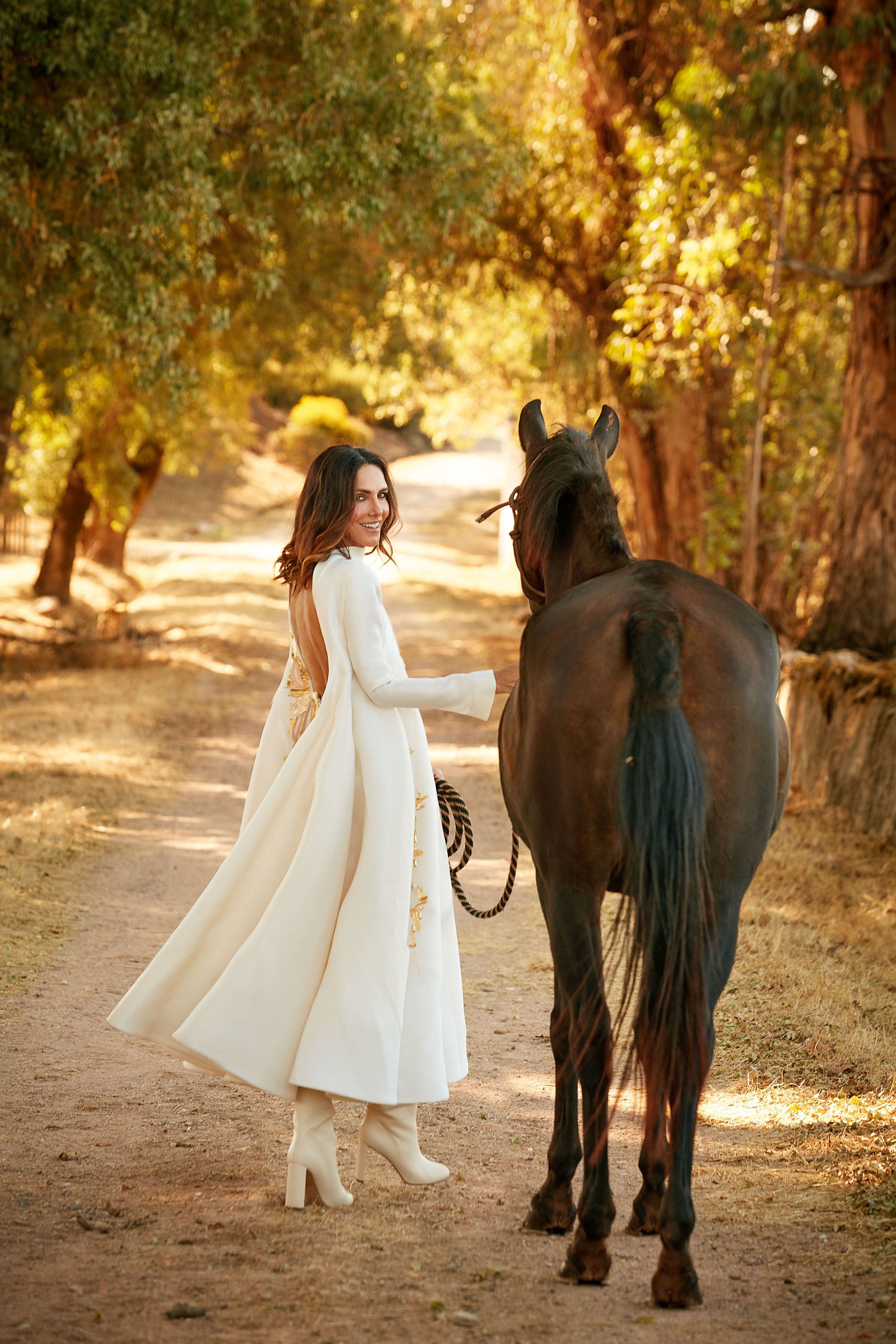 Adriana Abascal con su caballo