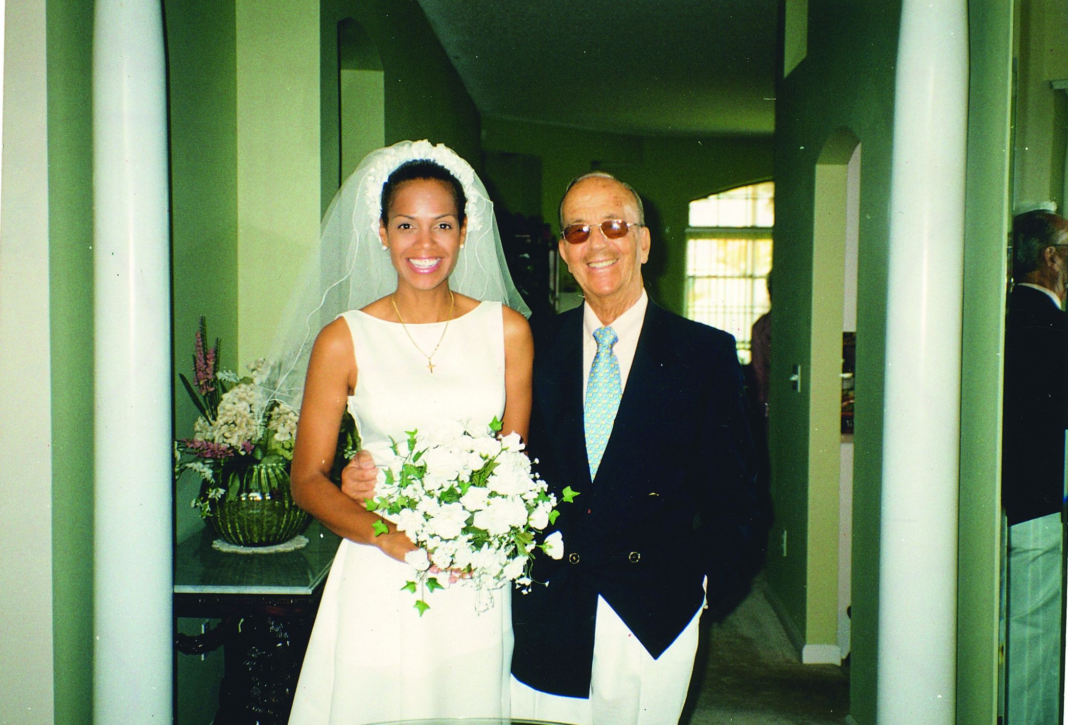 1/03/2001. Boda de Julio Iglesias Puga y Ronna Keitt