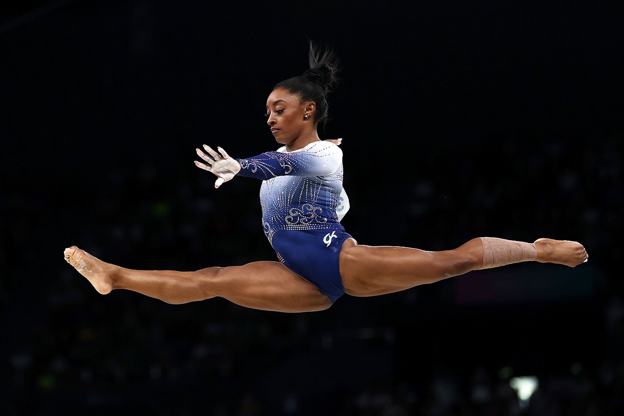Simone Biles en los pasados Juegos Olímpicos de París