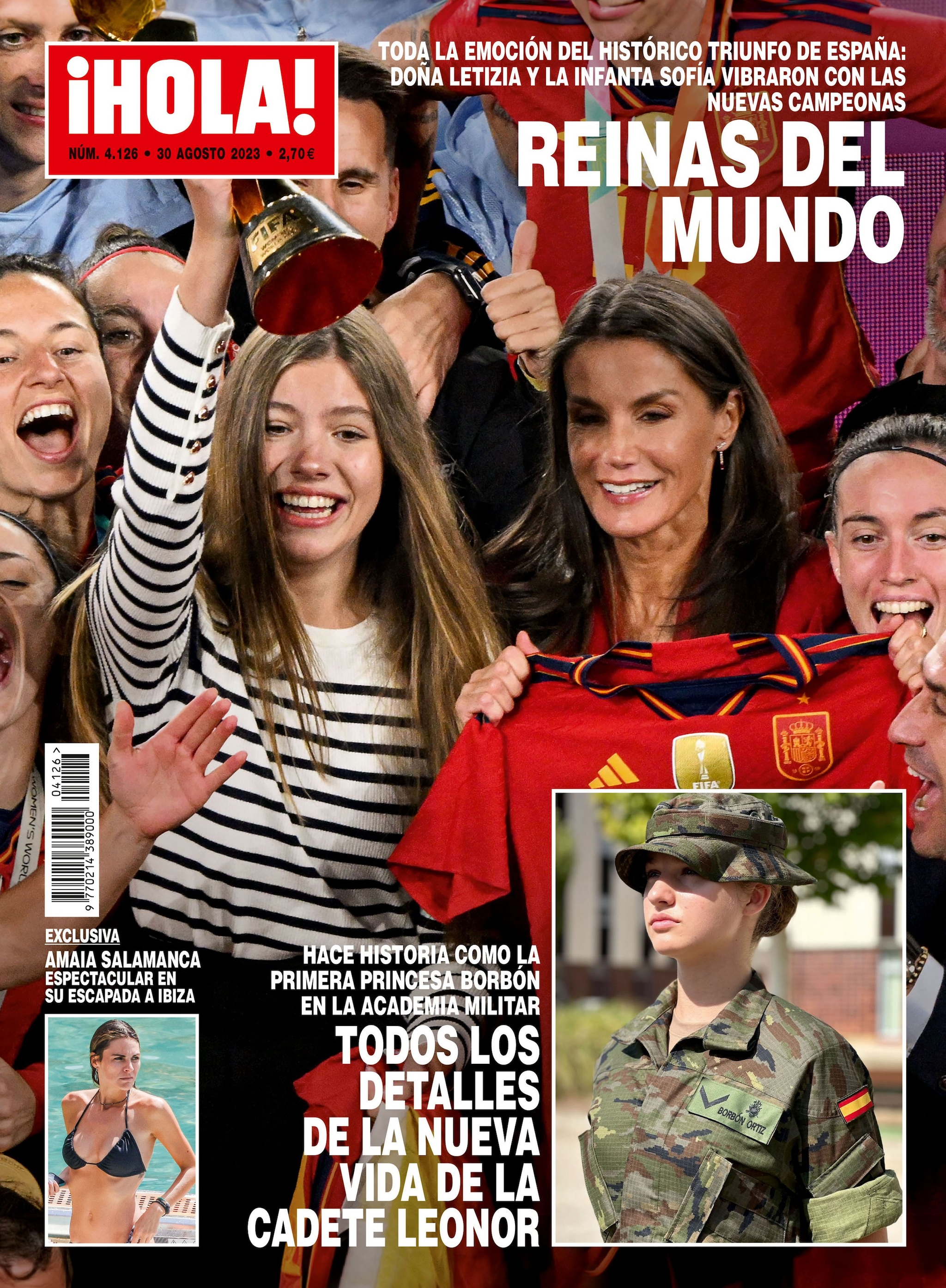La infanta Sofía con la reina Letizia en la Mundial de Fútbol femenina