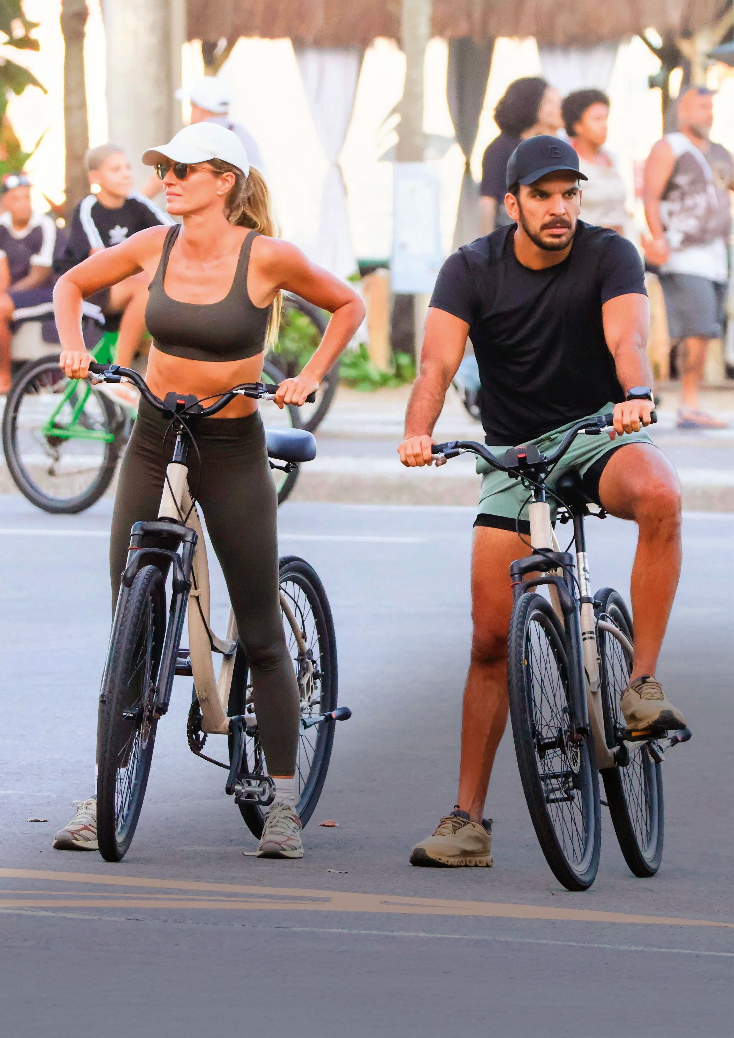 La pareja disfrutó de un paseo en bicicleta por las calles de Río de Janeiro (Brasil)