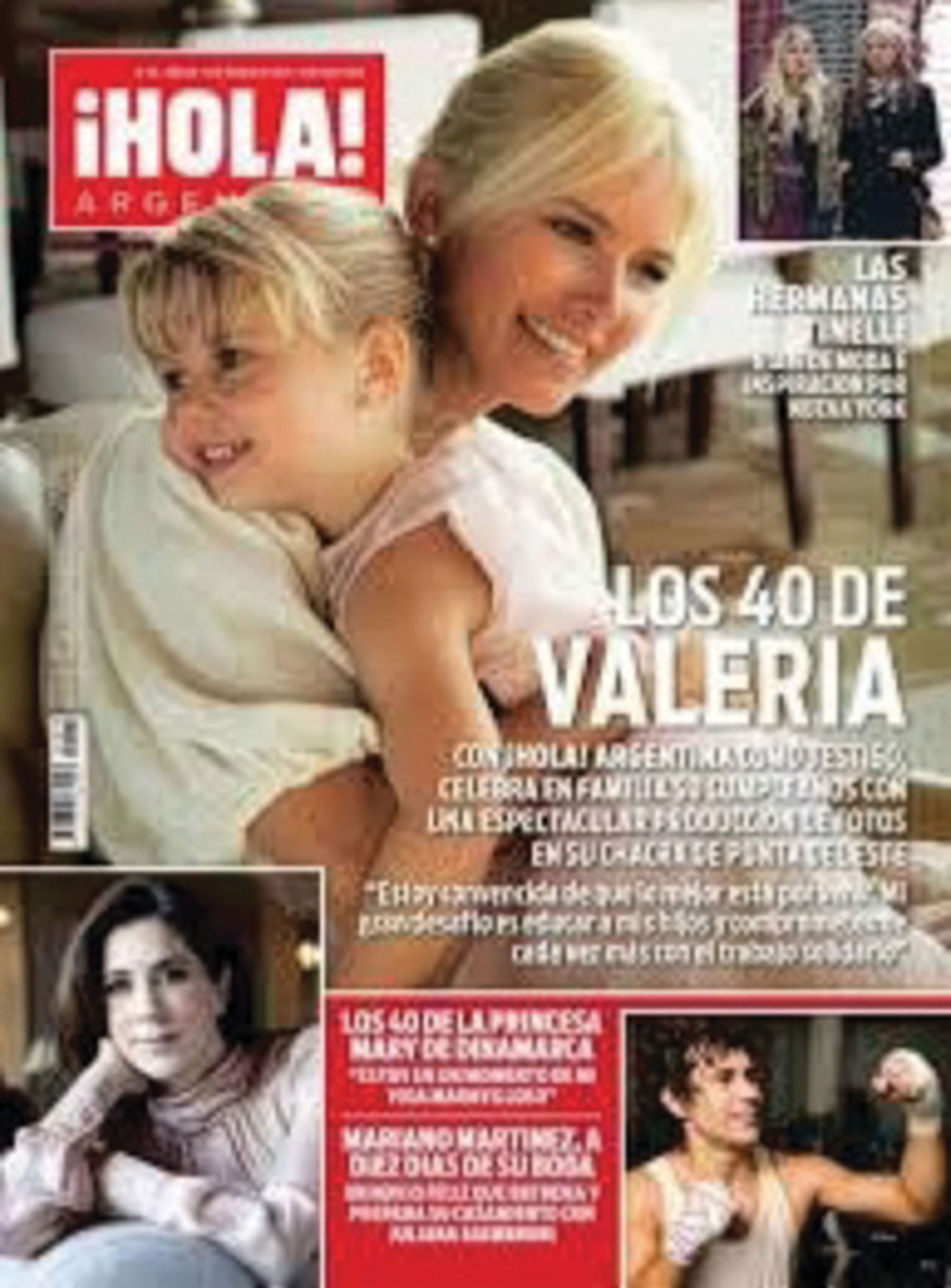 Mazza junto a su pequeña en una portada de HOLA