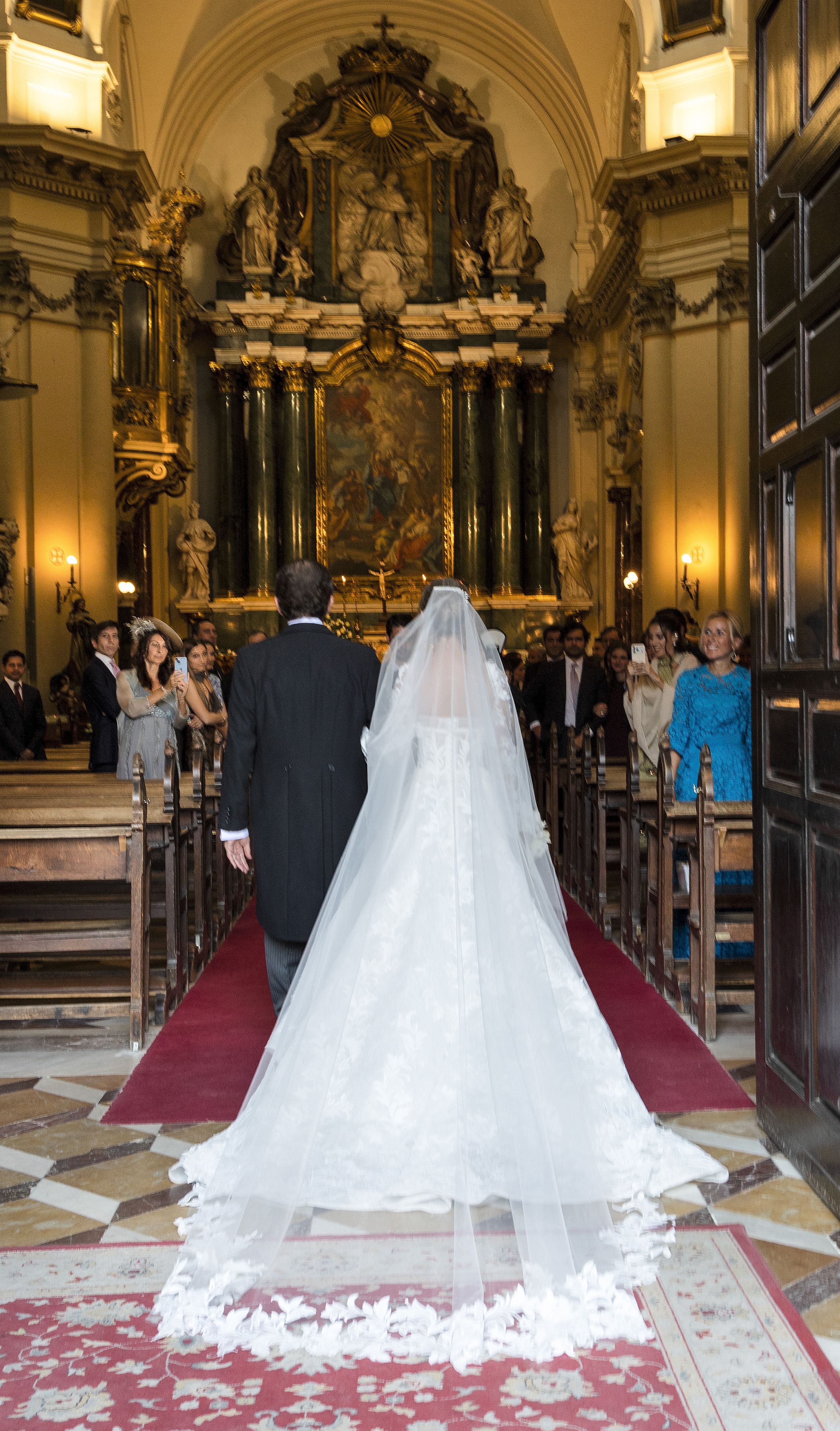 Lucrecia Tabotto en su boda con Alejandro Hernando
