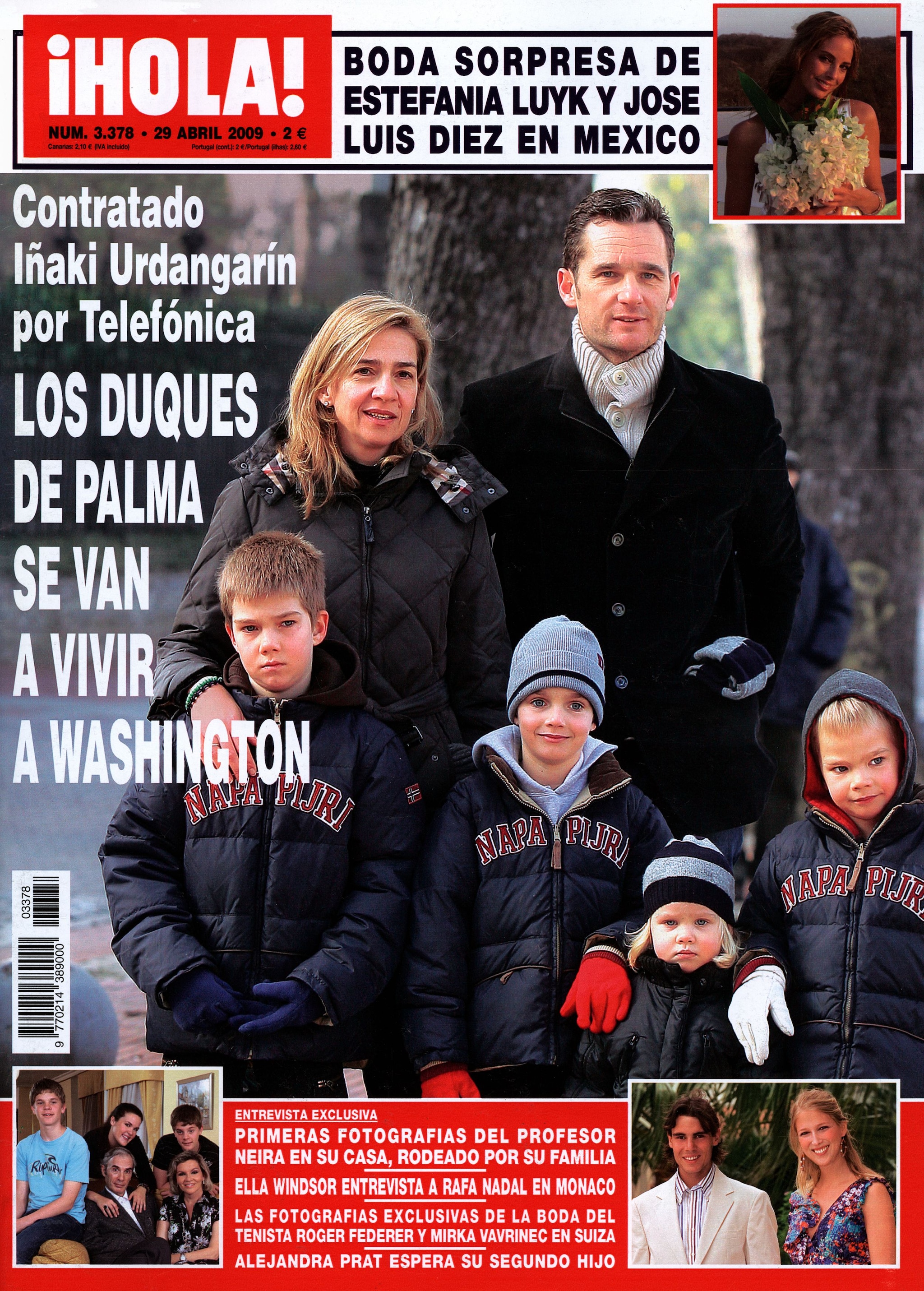 La portada de ¡HOLA! de la mudanza de los duques de Palma a Washington