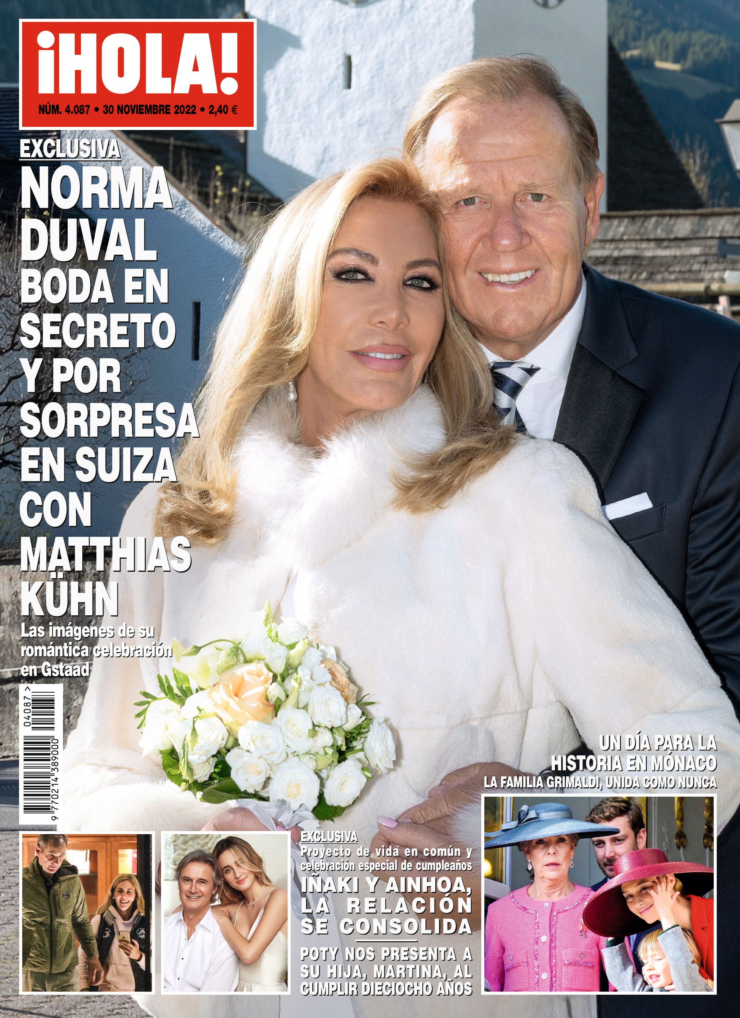 Portada de ¡HOLA! en 2022 con la boda de Norma Duval