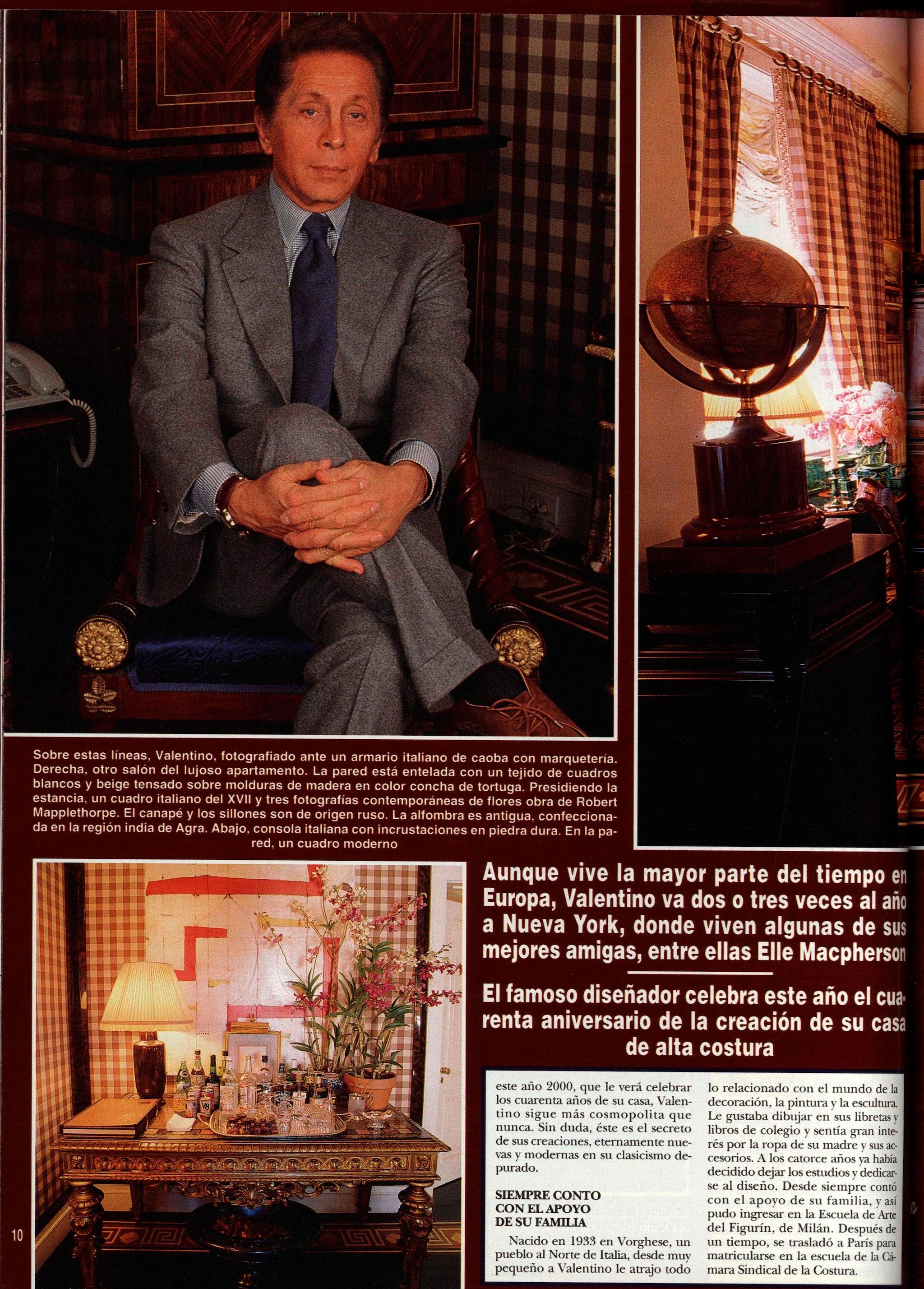 Valentino en el ático de Nueva York