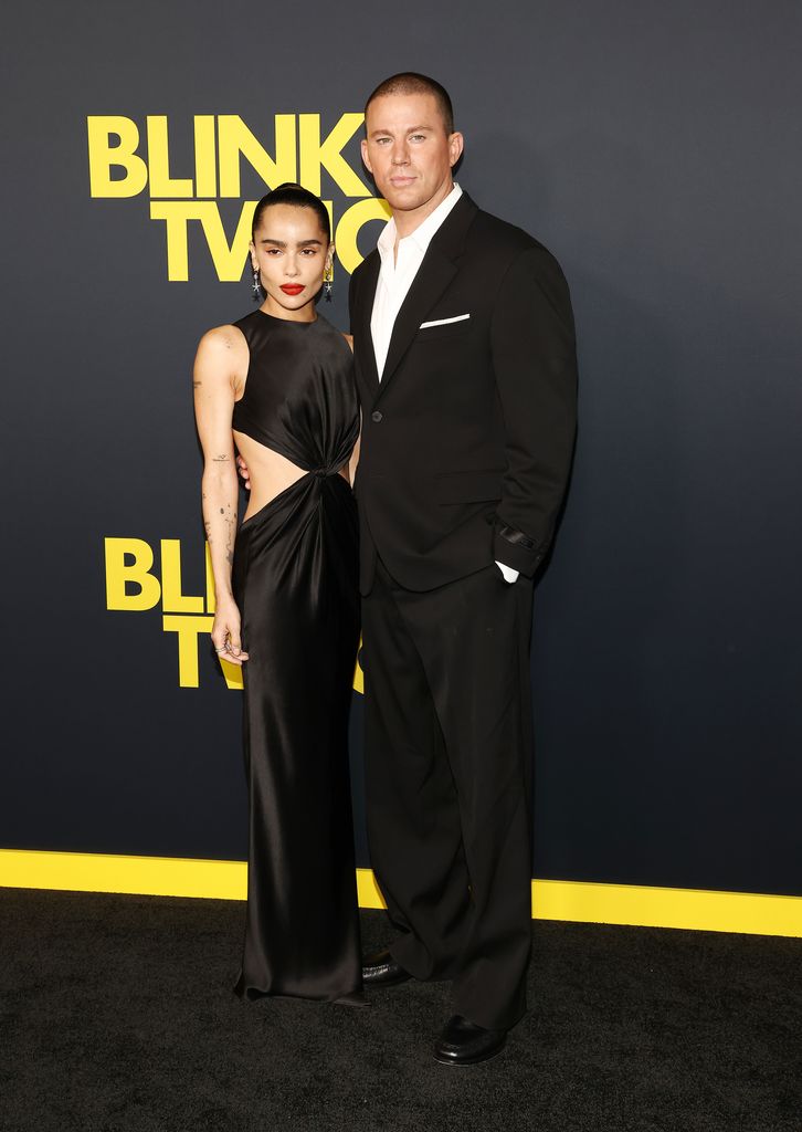 Zoe Kravitz y Channing Tatum en el estreno del debut de ella como directora en Los Ángeles