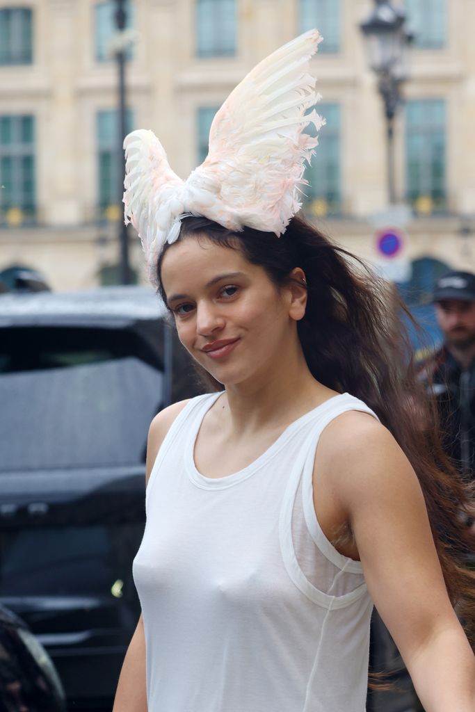Rosalía en la semana de la moda de París. 