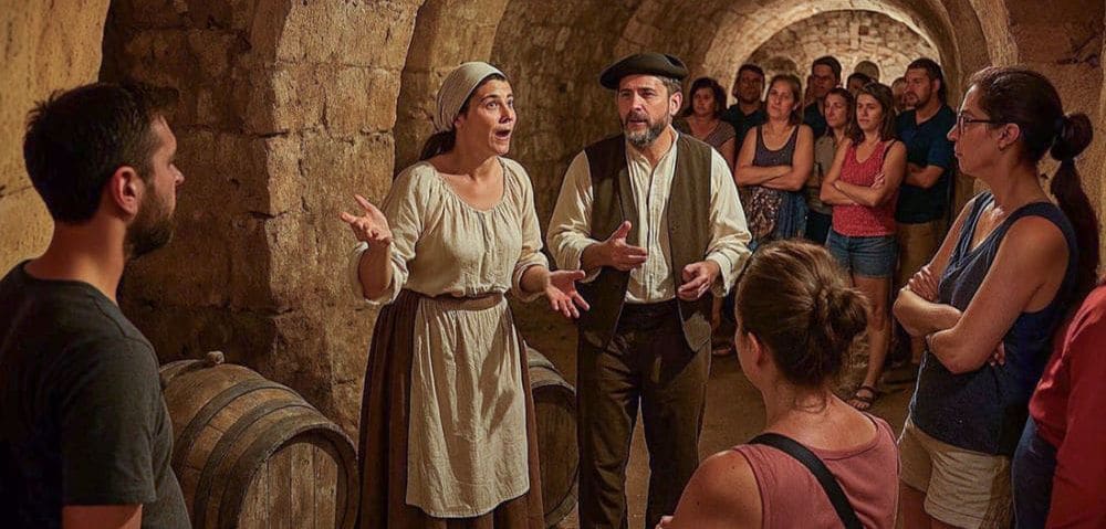 En el marco de Sonorama Ribera hay numerosas actividades como la visita teatralizada que comienza en el CIAVIN (Centro de Interpretación de la Arquitectura del Vino) y culminará en la Bodega de Las Caballerizas de Aranda de Duero.