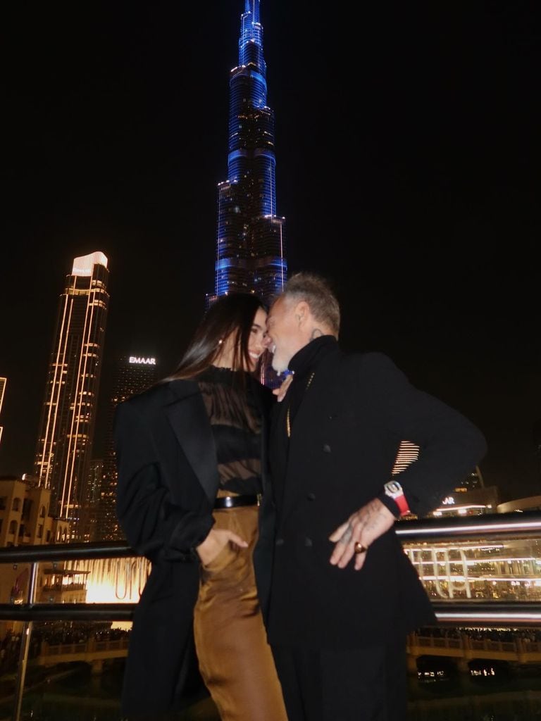 Sharon Fonseca y Gianluca Vacchi iniciaron el 2036 con un viaje a Dubái.