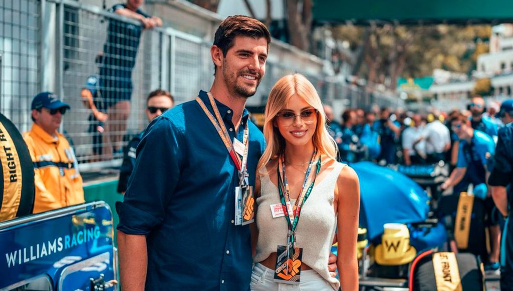 Thibaut Courtois y Mishel Gerzig