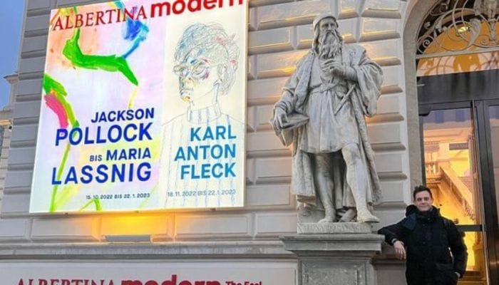 Christian Gálvez en el Albertina Modern de Viena 
