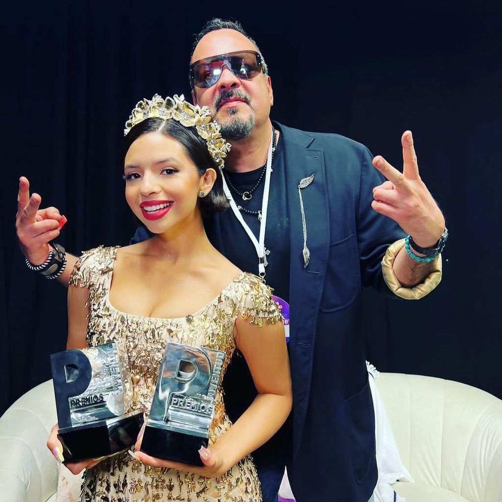 Pepe Aguilar con su hija Ángela