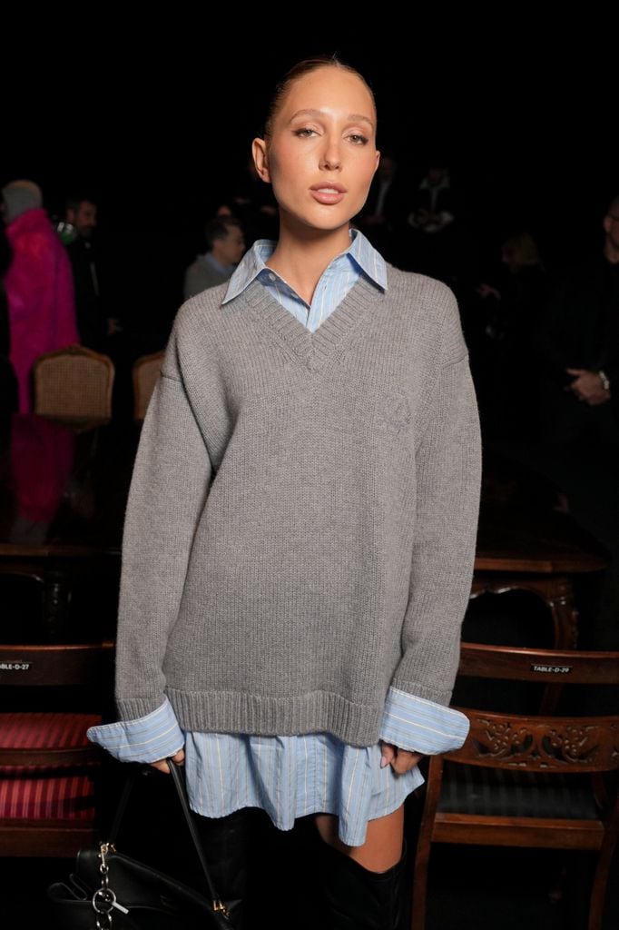 Olympia de Grecia en la Semana de la Moda de París en un desfile de Balenciaga