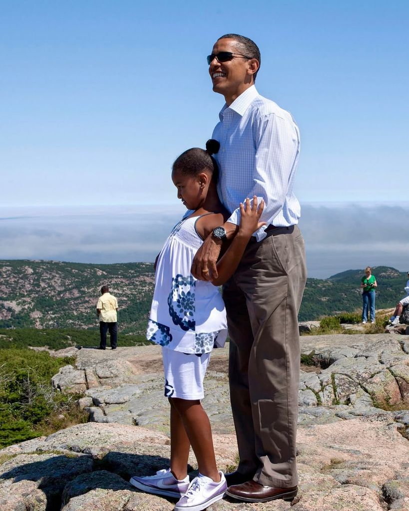 Barack Obama publicó una foto de hace algunos años junto a su hija Sasha