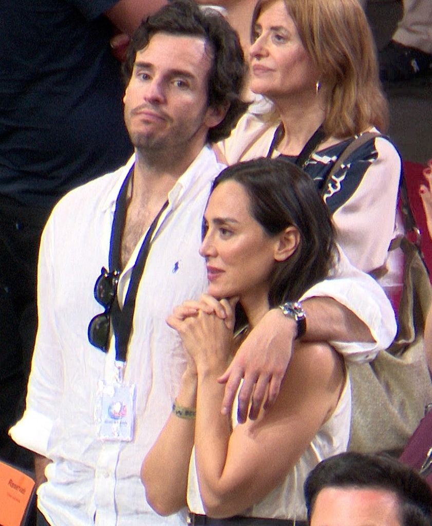 Tamara Falcó e Íñigo Onieva durante el encuentro con el Papa León XIV, a 7 de junio de 2026, en Madrid.