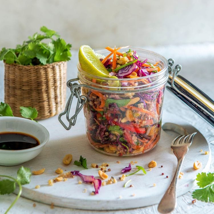 Ensalada de quinoa 'crunchy'
