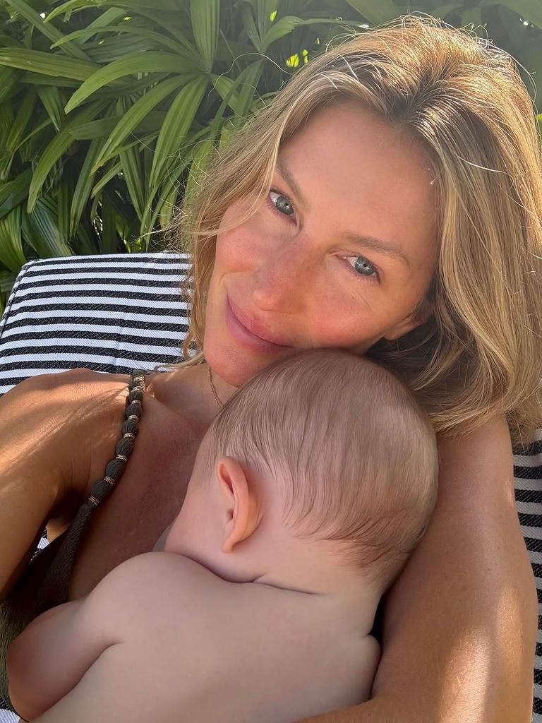 Gisele Bündchen en una nueva foto con su pequeño bebé.