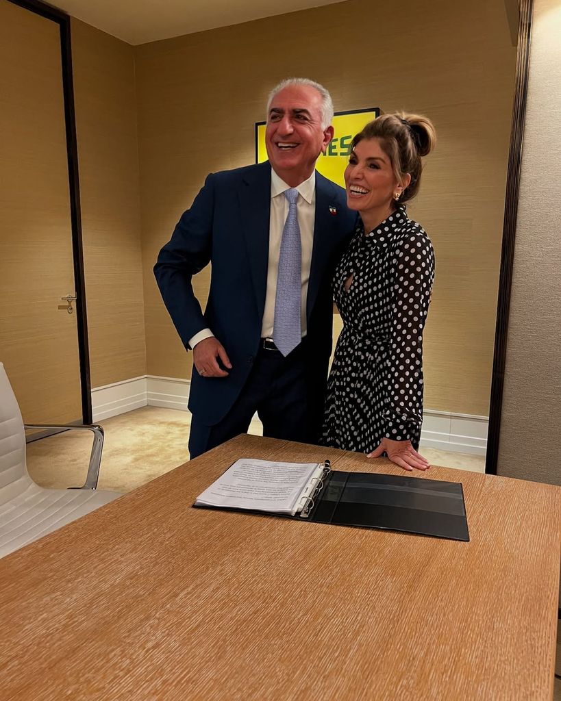 Reza y Yasmine Pahlavi