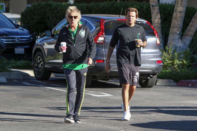 Rod Stewart y su hijo Sean