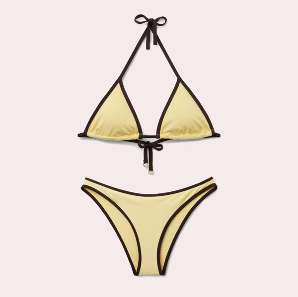 Bikini triángulo Bicolor Piping de Calzedonia