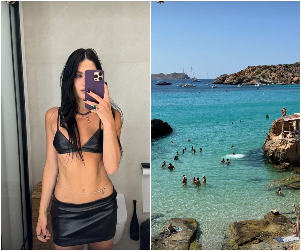 Sarah Kohan no reveló el nombre del destino en el que está vacacionando con sus hijos. 
