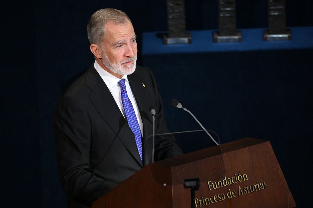 El rey Felipe durante su discurso