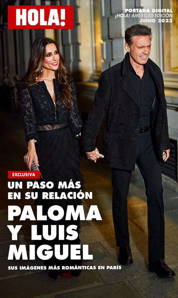 Paloma Cuevas y Luis Miguel en París