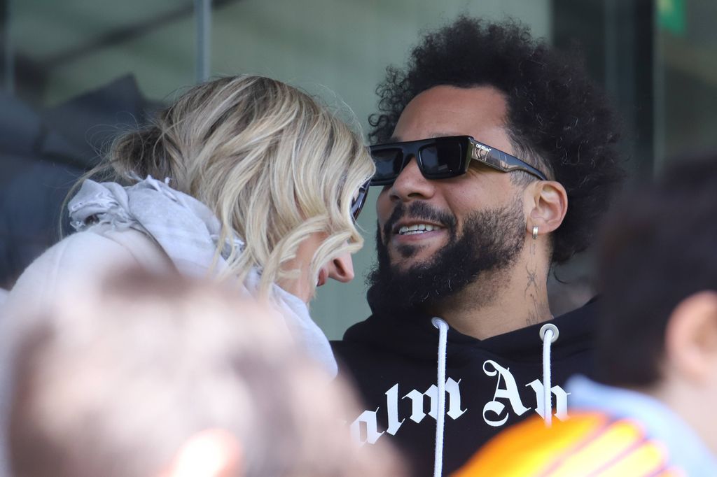 Marcelo en la Ciudad Deportiva del Real Madrid en Valdebebas, Madrid