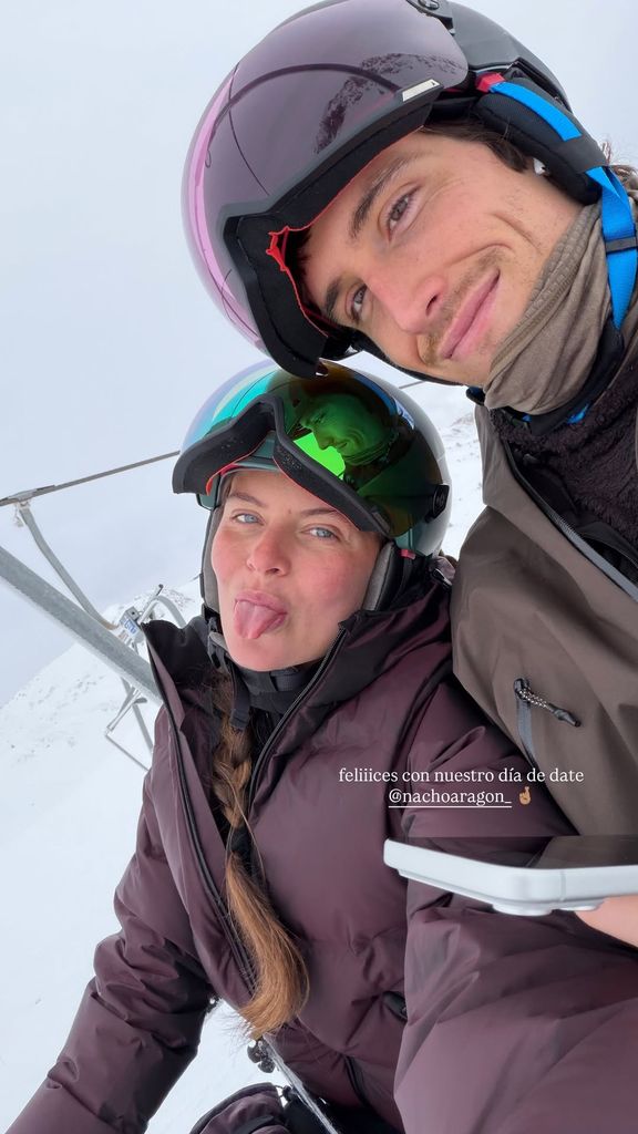 Nacho Aragón y Bea Gimeno disfrutan de una escapada a la nieve