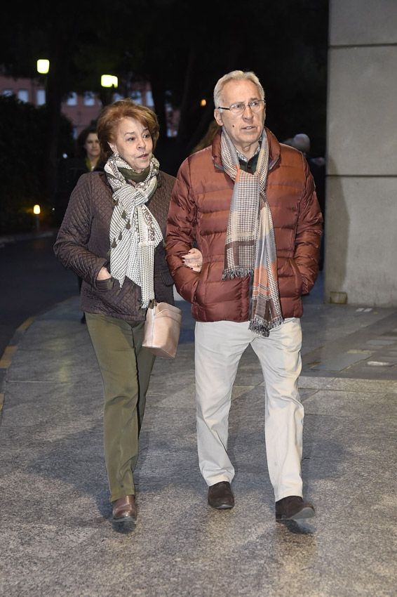 Amancio Amaro y su mujer