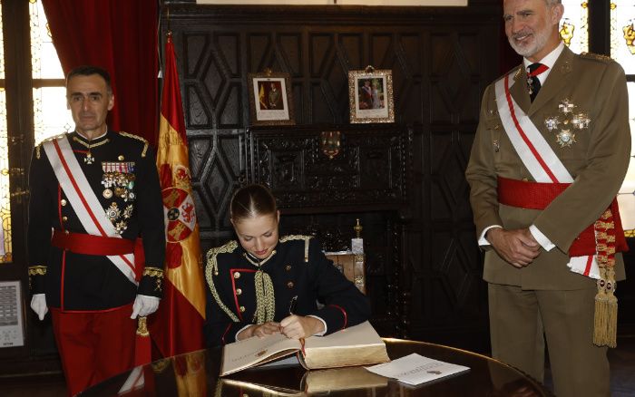 La princesa Leonor y Felipe VI 