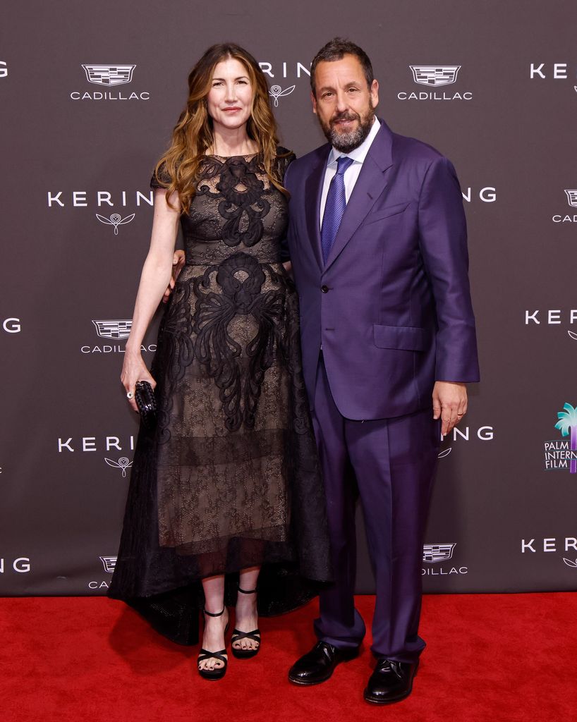 Jackie Sandler y Adam Sandler en el Festival Internacional de Cine de Palm Springs, 2026.