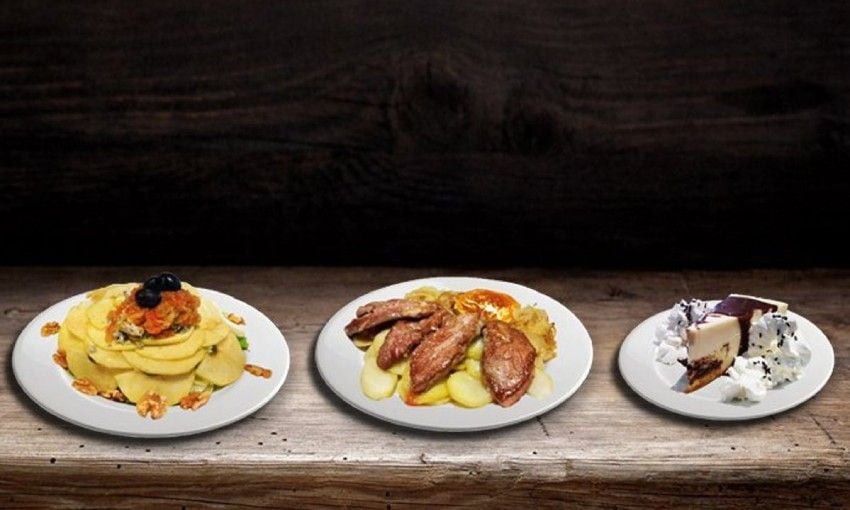 Platos de la sidrería El Gato Negro
