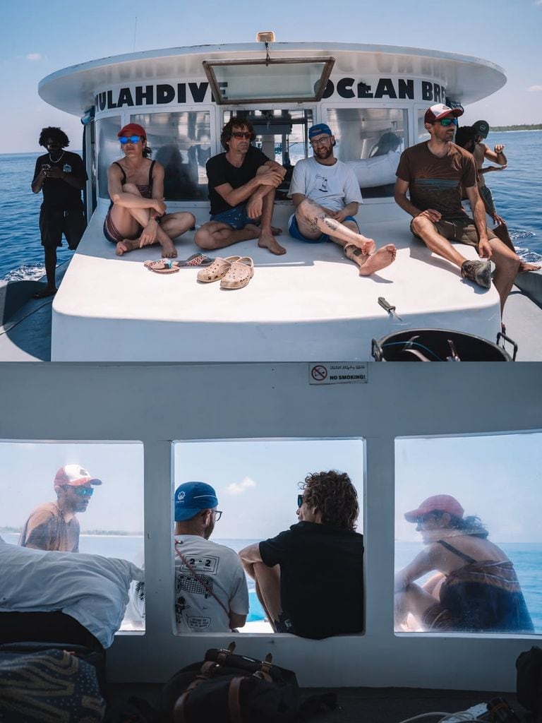 Mamen Mendizábal navegando en busca de tiburones tigre