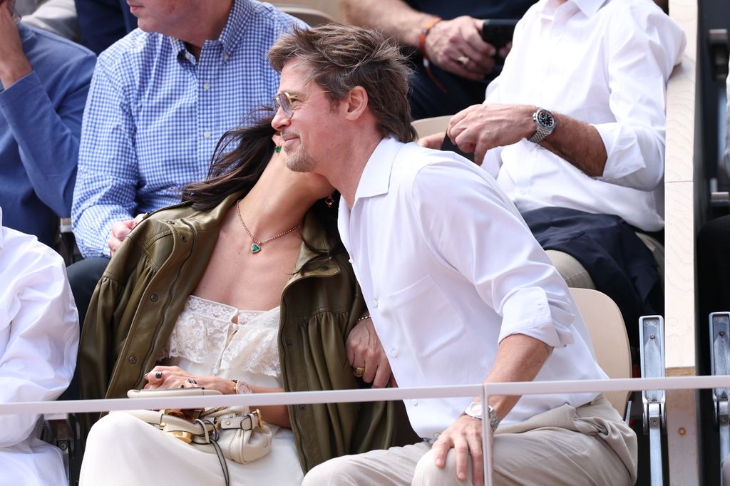 La pareja, disfrutando del tenis