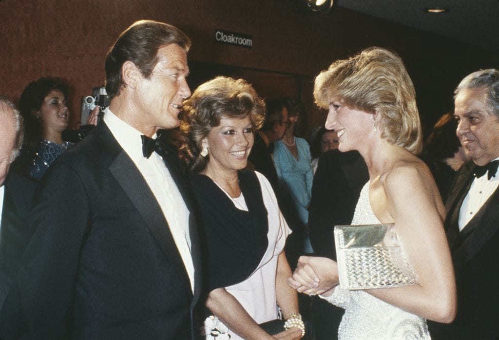 La princesa Diana durante el estreno en Londres de Octopussy, la decimotercera entrega de James Bond