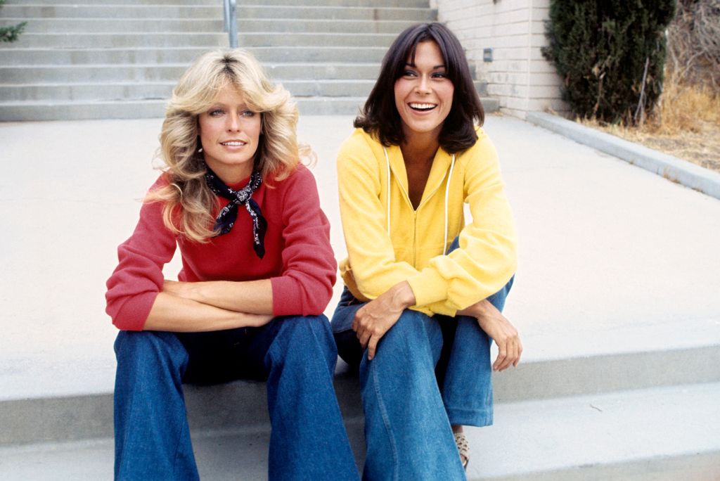 Jill (Farrah Fawcett-Majors) y Kate Jackson (Sabrina) en la serie 'Los ángeles de Charlie'.