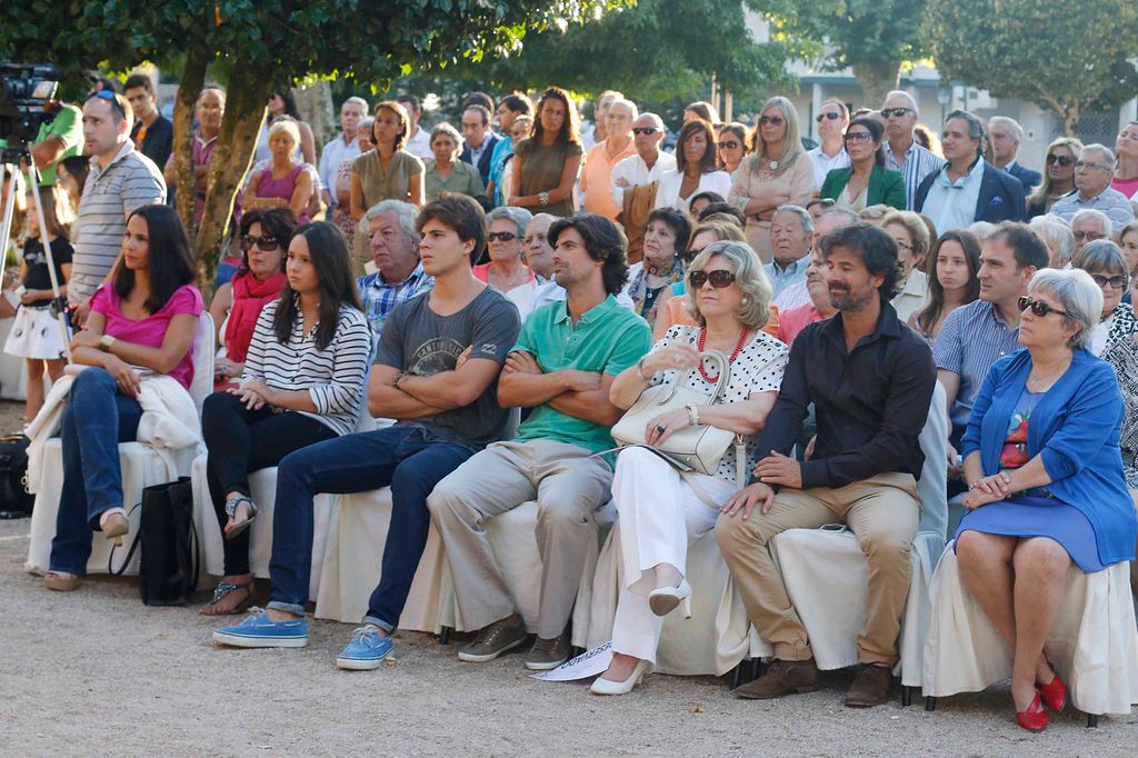 LOS ACTORES XENIA TOSTADO Y RODOLFO SANCHO DURANTE UN HOMENAJE A SANCHO GRACIA EN PONTEVEDRA 24/08/2014