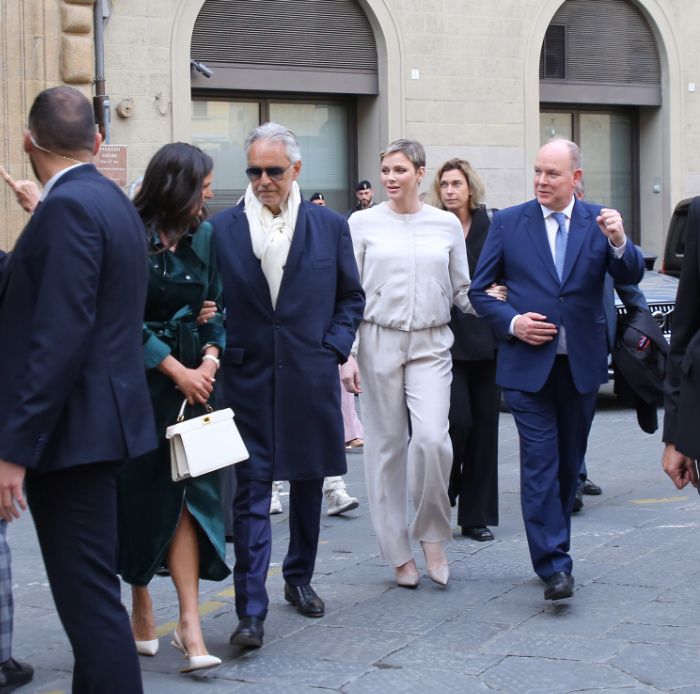 Alberto y Charlene de Mónaco en Florencia