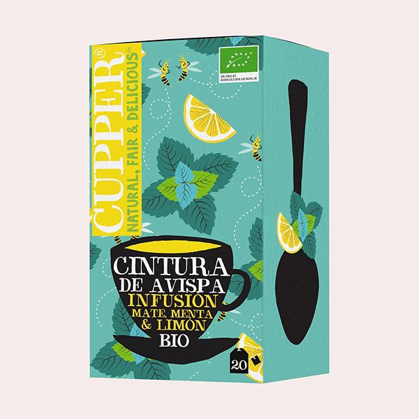 CUPPER 20 Bolsitas De Infusiones Ecológicas Cintura de Avispa