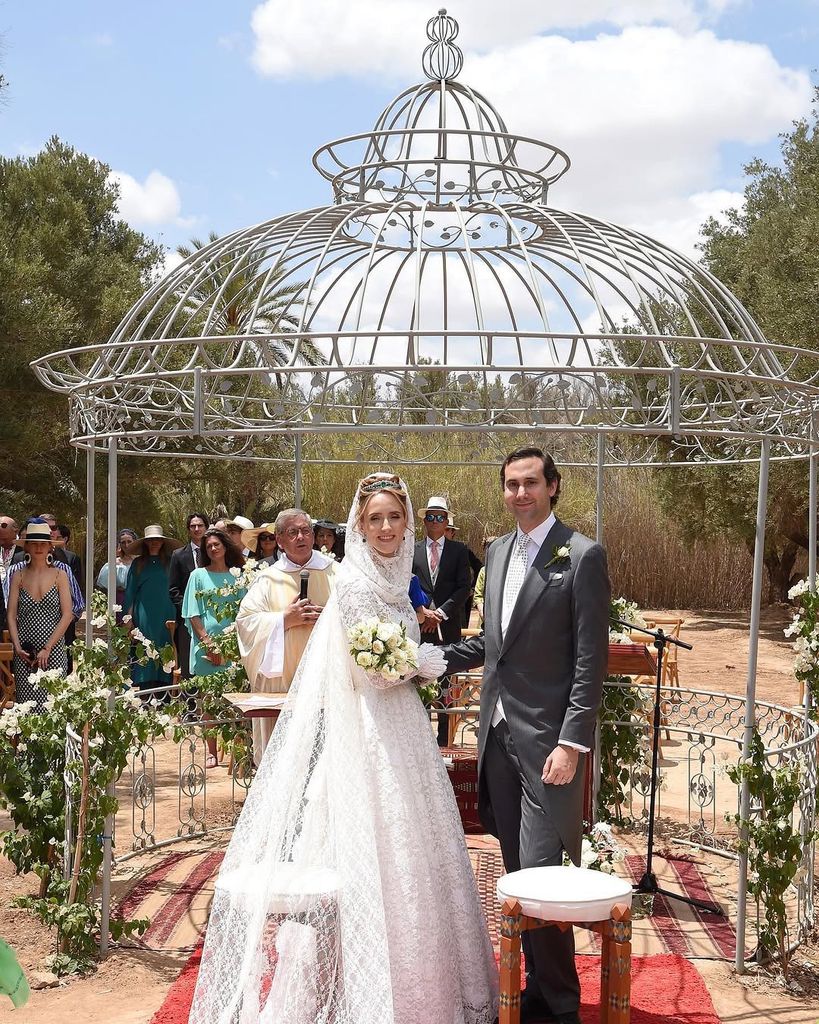 La pareja, el día de su boda