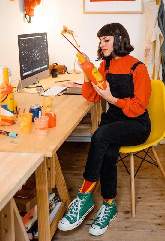 zapatillas ilustradora
