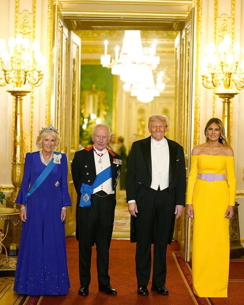 Los reyes Carlos y Camilla con Donald Trump y Melania Trump