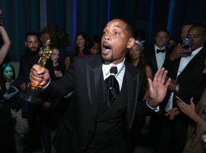 La felicidad de Will Smith en las fiestas de los Oscar