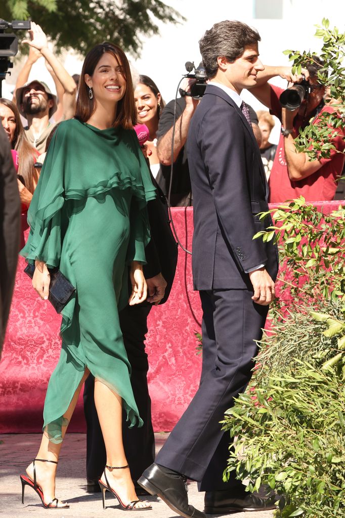 Fernando Fitz James Stuart y Sofía Palazuelo en la boda de Cayetano Martínez de Irujo y Barbara Mirjan en Sevilla