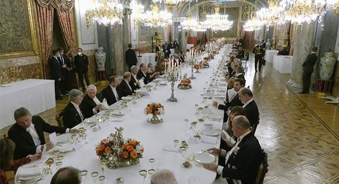 Los Reyes recuperan las cenas de gala en el Palacio Real dos años después