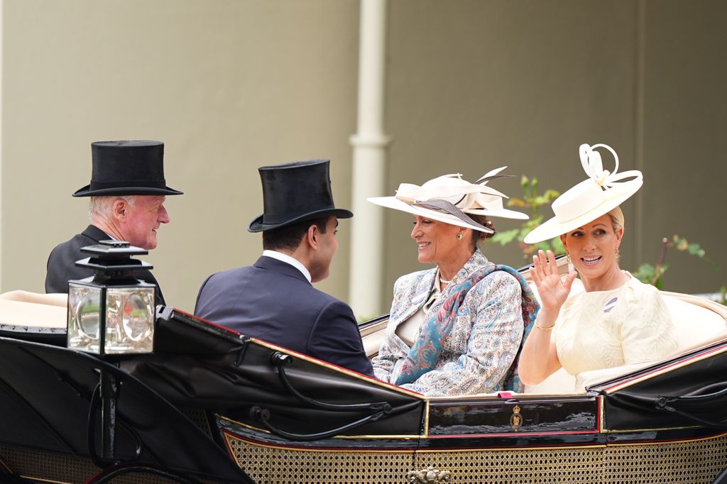 Zara Tindall acompaña a la princesa Zahra Aga Khan en el tercer día de Royal Ascot